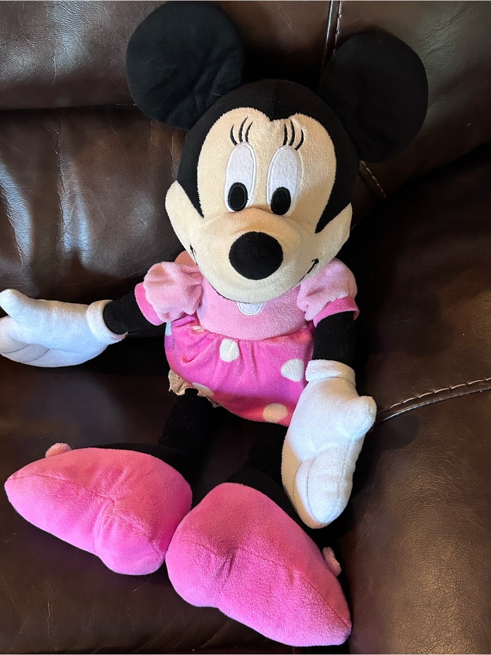 Disney Minnie Mouse Plush Toy Polka Dot Dress
